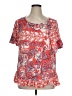 Cato Red Short Sleeve Blouse Size XL - photo 1