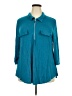 Assorted Brands Teal 3/4 Sleeve Button-Down Shirt Size 3X - photo 1