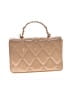 Valentino Orlandi 100% Polyvinylchloride Tan Gold Crossbody Bag One size - photo 3