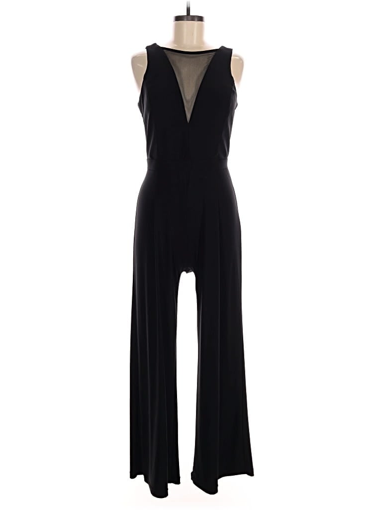 Pre-owned Nw Nightway Jumpsuit In Black