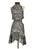 A.L.C. 100% Silk Animal Print Ivory Cocktail Dress Size 2 - photo 2