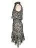 A.L.C. 100% Silk Animal Print Ivory Cocktail Dress Size 2 - photo 5