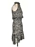 A.L.C. 100% Silk Animal Print Ivory Cocktail Dress Size 2 - photo 4