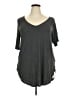 Torrid Gray 3/4 Sleeve T-Shirt Size 3X Plus (3) - photo 1