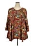 Assorted Brands Brown 3/4 Sleeve Blouse Size XXL - photo 1