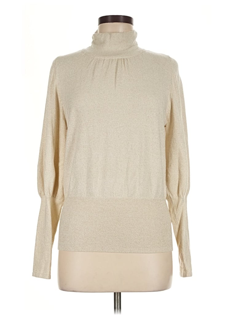 Pre-owned Express Turtleneck Sweater In Tan