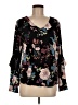 Context Black Long Sleeve Blouse Size M - photo 1