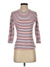 J. McLaughlin Stripes Red 3/4 Sleeve T-Shirt Size XS - photo 1