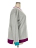 Lands' End 100% Cotton Color Block Gray Pullover Sweater Size 18 - photo 4
