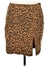 Mother Animal Print Brown Casual Skirt Size 28 waist - photo 1