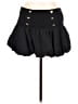 Zara 100% Polyester Solid Black Casual Skirt Size XL - photo 1