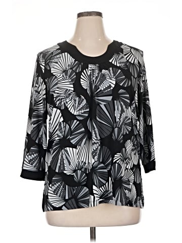 JM Collection 3/4 Sleeve Blouse (view 1)