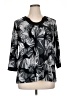 JM Collection Black 3/4 Sleeve Blouse Size 1X - photo 1