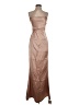 Nookie Metallic Tan Cocktail Dress Size S - photo 1