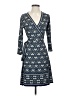Max Studio Paisley Blue Casual Dress Size S - photo 1
