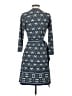 Max Studio Paisley Blue Casual Dress Size S - photo 2