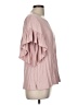 CeCe Pink Short Sleeve Blouse Size M - photo 4