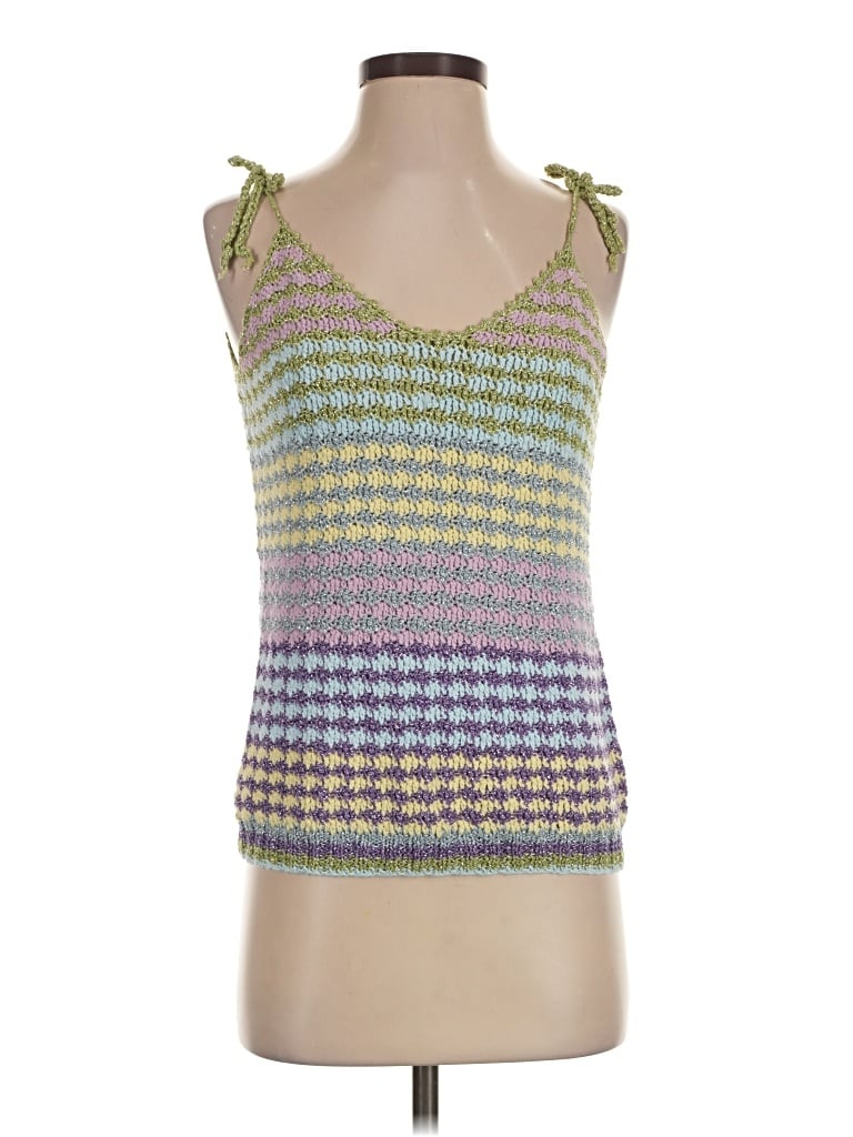 Pre-owned Rose Carmine Sleeveless Top Purple Tops