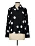 INC International Concepts 100% Polyester Polka Dots Black Long Sleeve Blouse Size M - photo 1