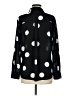 INC International Concepts 100% Polyester Polka Dots Black Long Sleeve Blouse Size M - photo 2
