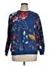 Assorted Brands Floral Blue Pullover Sweater Size XL - photo 1