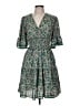 Max Studio 100% Polyester Paisley Green Casual Dress Size M - photo 1