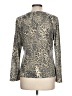 Liz Claiborne Metallic Silver Long Sleeve Top Size L (petite) - photo 2