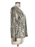 Liz Claiborne Metallic Silver Long Sleeve Top Size L (petite) - photo 4