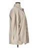 Unbranded Solid Tan Long Sleeve Button-Down Shirt Size XL - photo 4