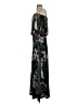 S-Twelve Print Green Black Casual Dress Size S - photo 5