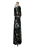 S-Twelve Print Green Black Casual Dress Size S - photo 4