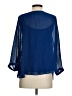 Jessica Simpson 100% Polyester Blue 3/4 Sleeve Blouse Size S - photo 2