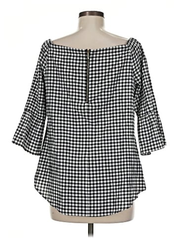 White House Black Market 3/4 Sleeve Blouse (view 2)