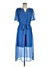 Caslon 100% Polyester Blue Casual Dress Size M - photo 1