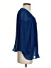 Jessica Simpson 100% Polyester Blue 3/4 Sleeve Blouse Size S - photo 4