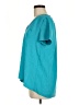 Trina Turk 100% Polyester Teal Short Sleeve Blouse Size M - photo 5