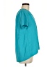 Trina Turk 100% Polyester Teal Short Sleeve Blouse Size M - photo 4