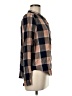 Ann Taylor Plaid Brown Long Sleeve Button-Down Shirt Size M - photo 4
