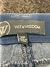 Wit & Wisdom Chevron-herringbone Blue Jeans Size 10 (petite) - photo 7