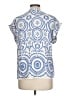 Unbranded Blue Short Sleeve Blouse Size L - photo 2