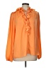 Kobi Halperin 100% Polyester Orange Long Sleeve Blouse Size L - photo 1