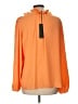 Kobi Halperin 100% Polyester Orange Long Sleeve Blouse Size L - photo 2