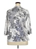 Kiara Paisley Silver 3/4 Sleeve Blouse Size XXL - photo 2