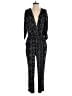 Elevenses 100% Polyester Paisley Black Jumpsuit Size S - photo 1
