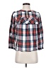 J.Crew Plaid White 3/4 Sleeve Blouse Size XS - photo 1
