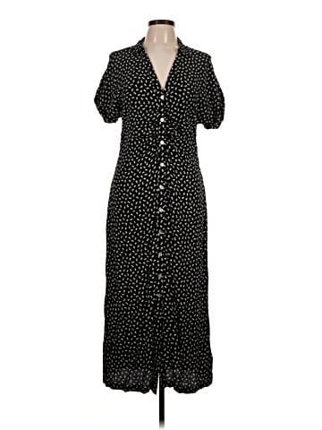 Madewell Button-Front Midi Shirtdress in Floral (view 1)