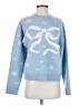 LoveShackFancy 100% Wool Stars Blue Wool Pullover Sweater Size XS - photo 1