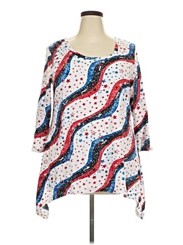 Collections etc. 3/4 Sleeve Blouse (view 1)