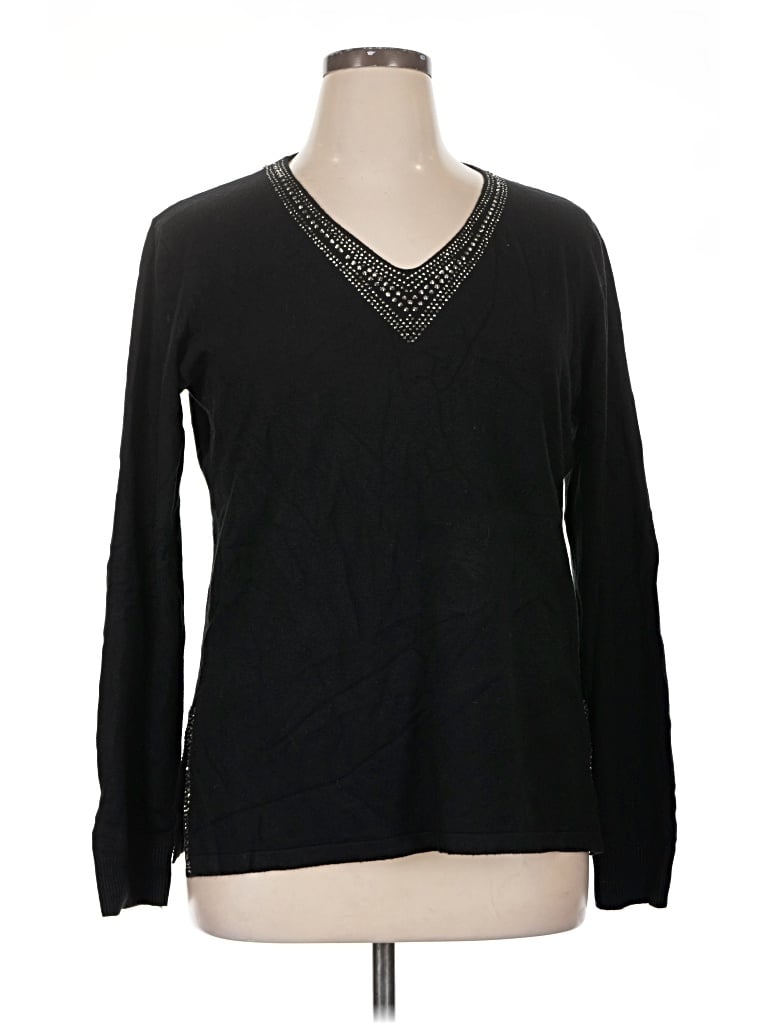 Vila Milano Pullover Sweater In Black