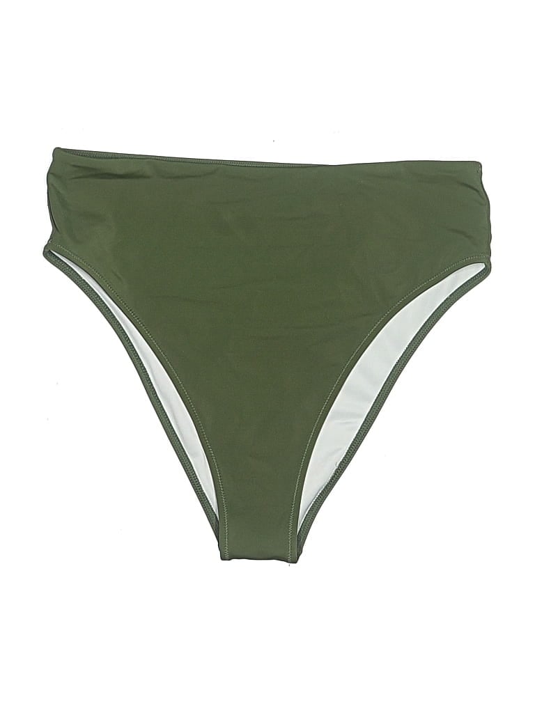 Pre-owned Shade & Shore Swimsuit Bottoms In Green